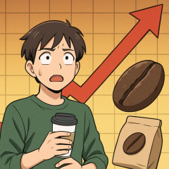 コーヒーが16%以上急騰！貧民は偽物のコーヒーしか飲めなくなる模様...   #悲報