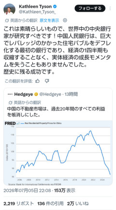 アクロバット中国、実態経済無傷で不動産バブルを収束させてしまう。失われた30年の日本との差見せつけ世界が驚愕  [7/7]