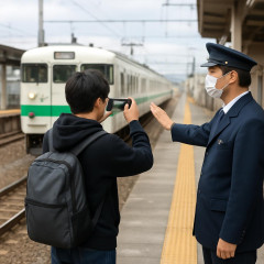 「撮り鉄」動画SNSで物議 駅員が「下がって」と制止も、スマホでの撮影に夢中   |  鉄道ってなんかいいところ一つでもあるのかね満員電車に理不尽な遅延