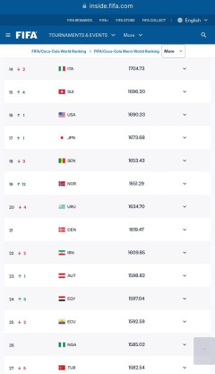 ノルウェー🇳🇴さん、ブラジル🇧🇷に勝ってFIFAランキング爆上げしてしまう