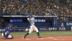 松尾汐恩(22)　.256　3本　8打点　OPS.671