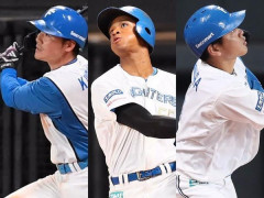 清宮 .238 9本 OPS.704 万波 .242 16本 OPS.773 郡司 .223 4本 OPS.626 野村.255 10本 OPS.718