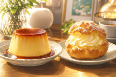 自分へのご褒美に食べたい定番2つ「プリン」と「シュークリーム」 あなたはどちら派？