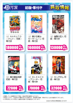 漫画の初版本おかしくなる