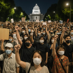 高市政権に抗議のうねり広がる ７月１０日夜に国会前デモ「一人一人に力があると信じてほしい」 久道瑛未弁護士ら   |  暇なんだな
