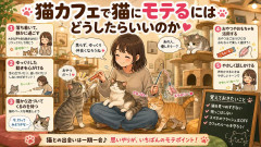 猫カフェで猫にモテるにはどうしたらいいのか