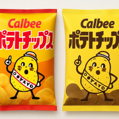 カルビーがフルカラー包を一部再開、印刷用インクの調達不安緩和…裏面は2色継続