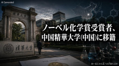 【悲報】ノーベル化学賞受賞者のヤギ氏、中国精華大学(中国)に移籍 また頭脳を奪われる