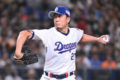 大野雄大(38) 7勝4敗 防御率1.84 whip0.88 夢の貯金3の世界へ！！