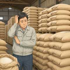 コメ不足から一転「コメ余り」深刻化　高値で仕入れた米が半分売れ残り…赤字覚悟の値下げ