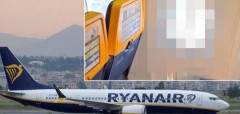 【恐怖映像】飛行中の旅客機のエンジンが破損！窓がぶち破れ、男性が外に吸い出されそうになる…