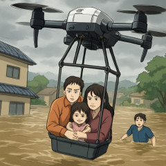 中国、重ドローンで洪水被害者を続々と救出！ 「これが最先端国家の技術力か」との声が殺到   #動画 |  その前に治水工事ちゃんとやれ