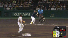 【阪神対ヤクルト11回戦】ヤクルト、9回表無死一三塁から長岡の併殺打の間に三塁ランナーが生還し同点に追いつく！！！