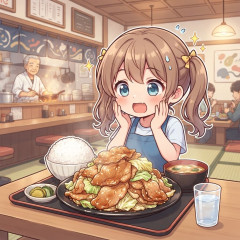 1280円の生姜焼き定食頼んだらすげえ量出てきた