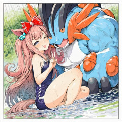 【ウマ娘】あまりにもノイズが激しいスク水デジたん