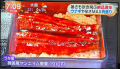 【速報】フジテレビ「ウナギにはこういう食べ方もあるんだ！」→韓国漬けにして大炎上 日本人「食べ物を粗末にするな」