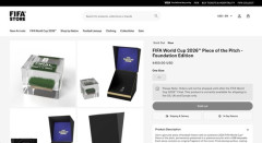 国際サッカー連盟（FIFA）、芝生付きのグラウンドの欠片を450ドルで発売し炎上