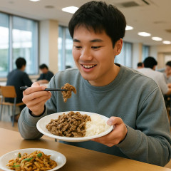 「大学生に肉を食べさせて」 熊本大、多額寄付で学食を値引き プルコギなど   |  Z世代て身長低いの多くね？  |  地方の国立大でも食事すら満足にできない学生がたくさんいるのか