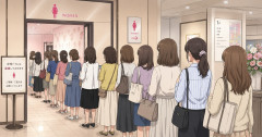 女性用便器の数は男性用以上に、国交省が初の指針　トイレ行列改善へ