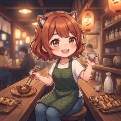 【画像】しいたけ焼いて酒飲む梁