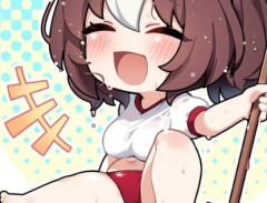 【ウマ娘】体操服の透けとツヤがたまらないデフォルメグランちゃん。