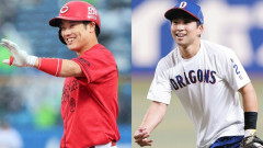 カープ勝田成と中日田中幹也が背比べ！公称163cm対166cm←本当の身長は何cm？
