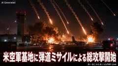 【速報】イラン、米空軍基地に弾道ミサイルによる総攻撃開始「湾岸諸国の米軍施設を相次いで被害」