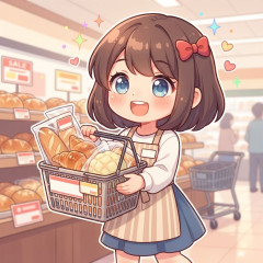 ８ 割 引 の パ ン を 買 っ た