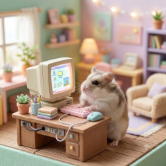 CRTモニターに掲示板の画面を映すだけでエモい