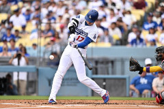 【MLB】ドジャース・大谷翔平が日米通算350本塁打到達！　前半戦最終戦で22号先頭打者アーチ