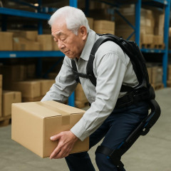 30kgの荷物が「わずか3kg」の負担に。80代も働く現場で普及する“装着型アシストスーツ”の実力とは
