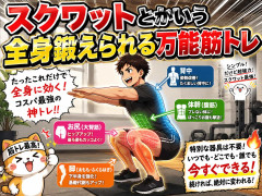 スクワットとかいう全身鍛えられる万能筋トレ