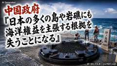 【速報】中国外務省、沖ノ鳥礁を引き合いに日本に反論「日本の多くの島や岩礁にも海洋権益を主張する根拠を失うことになる」