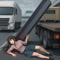 美女木JCT 走行中の大型トレーラーに割り込み 急ブレーキを掛け鋼材に押し潰され死亡   |  割り込んだ車はまだ捕まらんの？