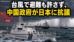 【は？】台風9号を避けるため海保の巡視船と他国の船舶が台湾海峡に退避→中国政府が日本に抗議