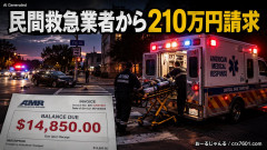 【賛否】アメリカ､車にはねられ勝手に救急車呼ばれる→後日民間救急業者から210万円請求「日本も見習うべき」「いや負担が少ないのは日本の良い所だろ」