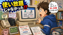 初期のインターネットって使い放題じゃなかったってまじ？