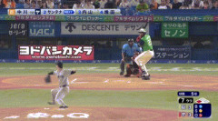 【ヤクルト対巨人14回戦】ヤクルト、7回裏1アウト三塁からサンタナのタイムリーで勝ち越し！！！！！！！！！