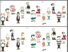 【画像】この「動かすと人数が変わる絵」の理由を言語化出来ない助けて
