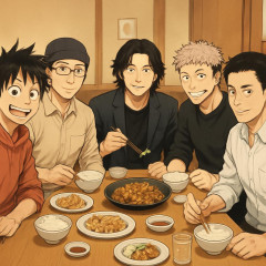 尾田栄一郎、岸本斉史、桂正和、芥見下々、井上雄彦…人気ジャンプ漫画家たち食事会に集結 イラストにネット衝撃「スゲー面子だ」