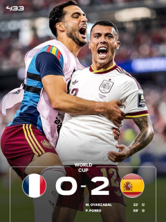 【速報】スペイン2ー0フランス、スペインが決勝へ進出！！フランスは前半にPKを献上し敗退