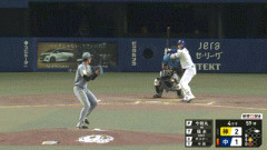 【中日対阪神15回戦】中日、4回裏1アウト一塁から福永のタイムリーツーベースで同点に追いつく！！！！！！！！！！