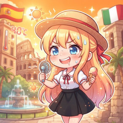 欧州熱波「今週はスペインとイタリアを40℃にしてあげるよ～♪」