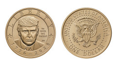アメリカ、トランプ大統領の肖像の1ドル硬貨を製造へ