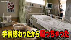 【速報】病室でタバコ「手術終わったから吸っちゃった」病室でタバコ→家族呼ばれ強制退院「アホすぎ、強制帰国もしていいぞ」