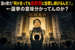 【悲報】謎の勢力「何があっても自民党に投票する」←選挙の意味、分かってる？