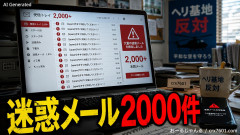 【速報】ヘリ基地反対協に迷惑メール2000件のサイバー攻撃 沖縄県警に泣きつくｗ