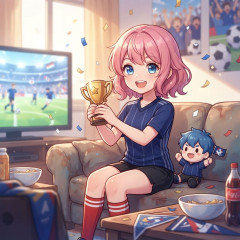 【画像】濃いメンツでW杯見た﫪
