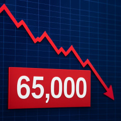 東証、一時2千円超安、6万5千円割れ   #日経平均