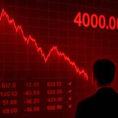 日経平均一時4000円超安 キオクシア半値割れ、AI成長に疑念の連鎖   #速報